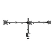 SBOX Nosač za monitor LCD-352/3-2, crni, stolni, do 27", za 3 monitora